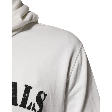 Sweat à capuche Dolce & Gabbana en coton blanc avec imprimé DG ROYAL