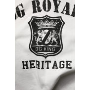 Sweat à capuche Dolce & Gabbana en coton blanc avec imprimé DG ROYAL