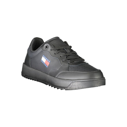 Sneaker da uomo Tommy Hilfiger in poliuretano nero