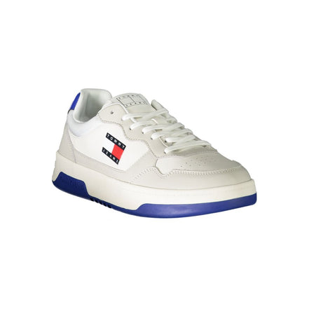 Baskets pour hommes Tommy Hilfiger en polyuréthane blanc