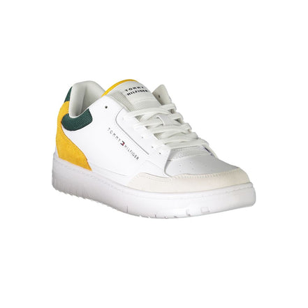 Sneaker da Uomo in Pelle Bianca Tommy Hilfiger