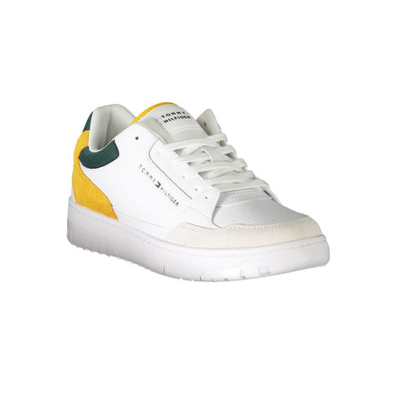 Sneaker da Uomo in Pelle Bianca Tommy Hilfiger