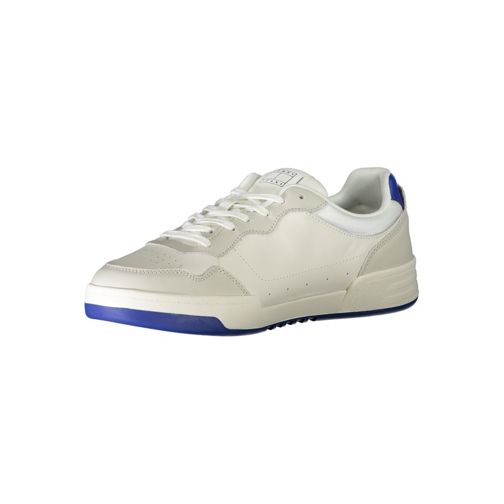 Baskets pour hommes Tommy Hilfiger en polyuréthane blanc