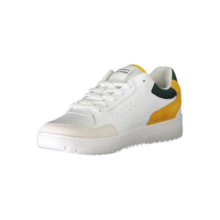Sneaker da Uomo in Pelle Bianca Tommy Hilfiger