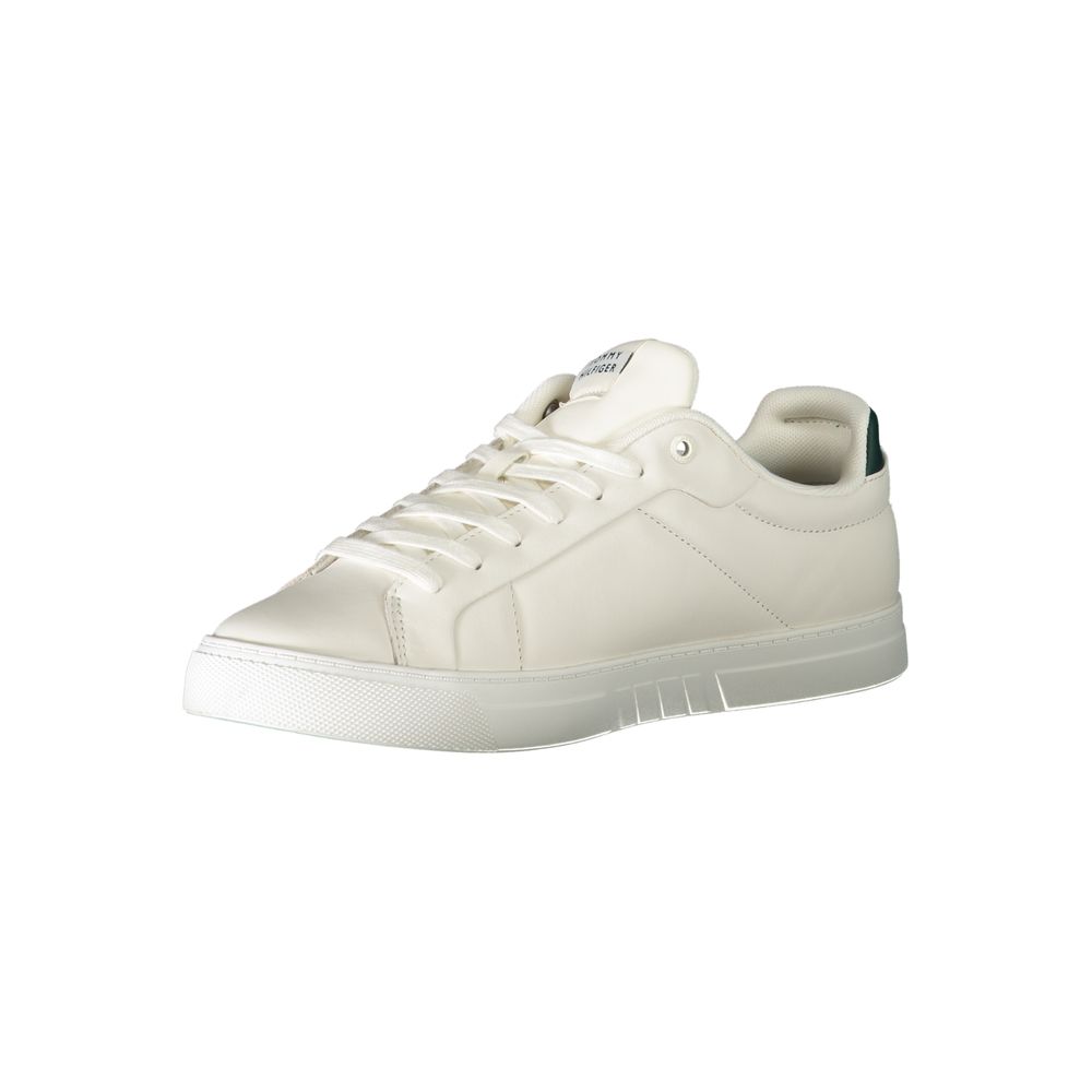 Sneaker Tommy Hilfiger da uomo in pelle bianca