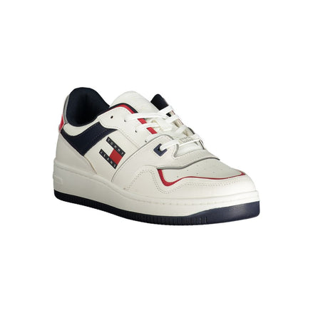 Baskets pour hommes Tommy Hilfiger en polyuréthane blanc