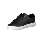 Baskets Tommy Hilfiger en cuir noir pour femme