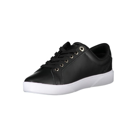 Baskets Tommy Hilfiger en cuir noir pour femme