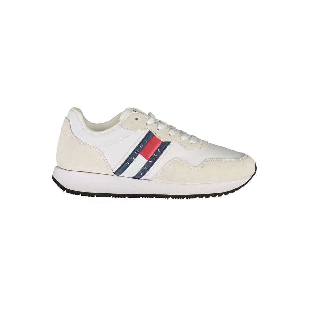 Sneaker da Uomo in Pelle Bianca Tommy Hilfiger