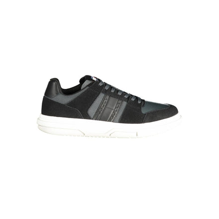 Tommy Hilfiger Black Leather Sneakers