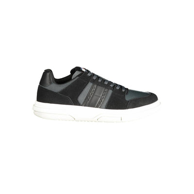 Sneaker da uomo Tommy Hilfiger in pelle nera