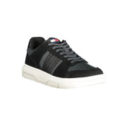 Tommy Hilfiger Black Leather Sneakers