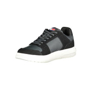 Tommy Hilfiger Black Leather Sneakers