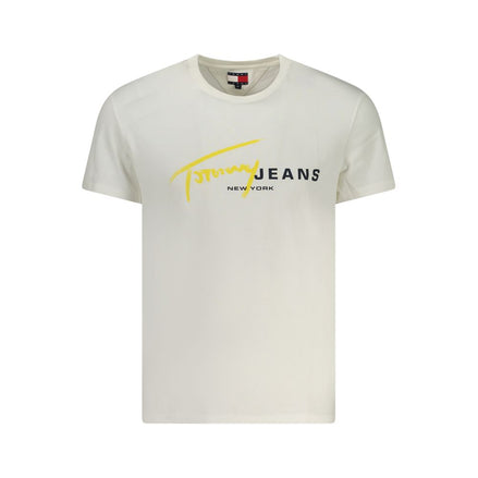 T-shirt da uomo Tommy Hilfiger in cotone bianco