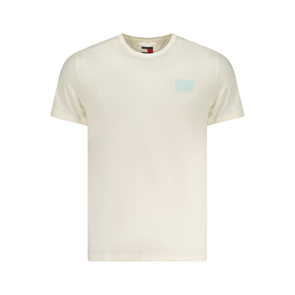 T-shirt da uomo Tommy Hilfiger in cotone beige
