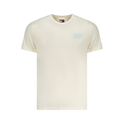 T-shirt da uomo Tommy Hilfiger in cotone beige
