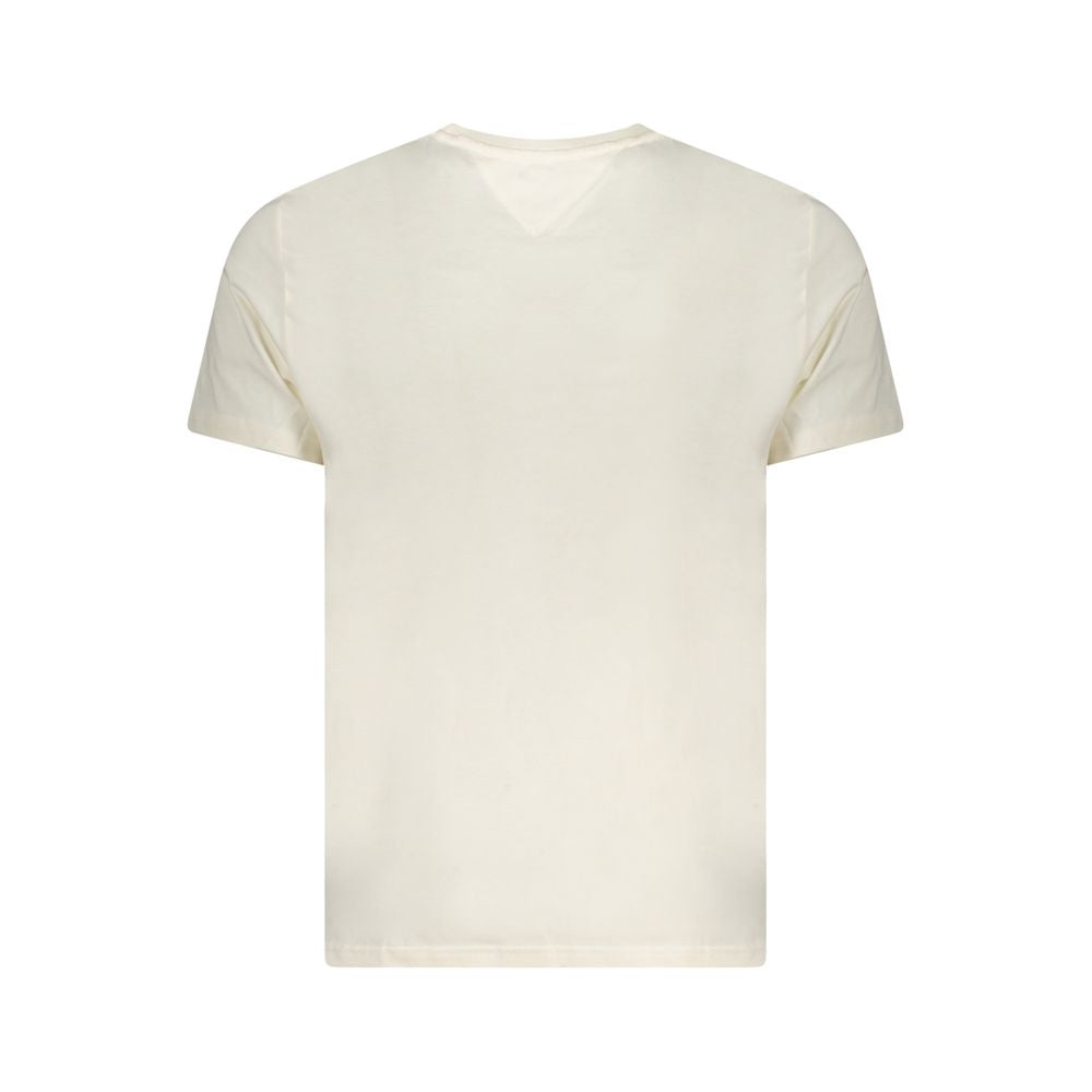 T-shirt da uomo Tommy Hilfiger in cotone beige