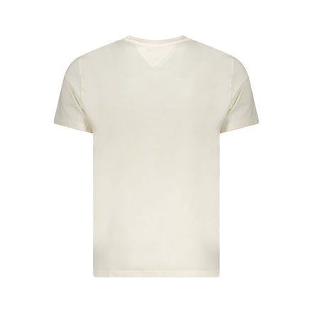 T-shirt da uomo Tommy Hilfiger in cotone beige