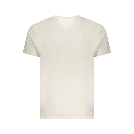 T-shirt da uomo Tommy Hilfiger in cotone beige