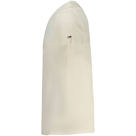 T-shirt da uomo Tommy Hilfiger in cotone beige