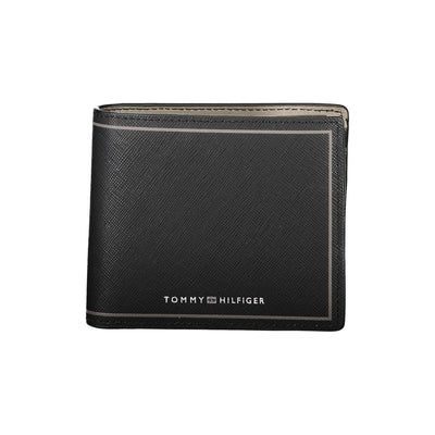 Portafoglio da uomo Tommy Hilfiger in pelle nero