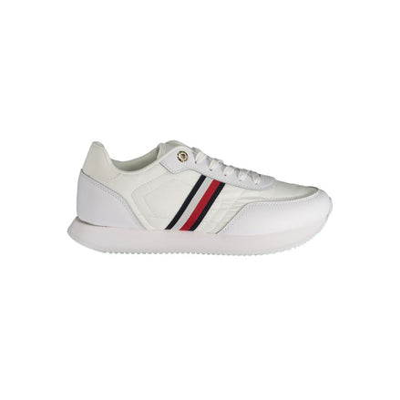 Baskets en cuir blanc Tommy Hilfiger pour femme