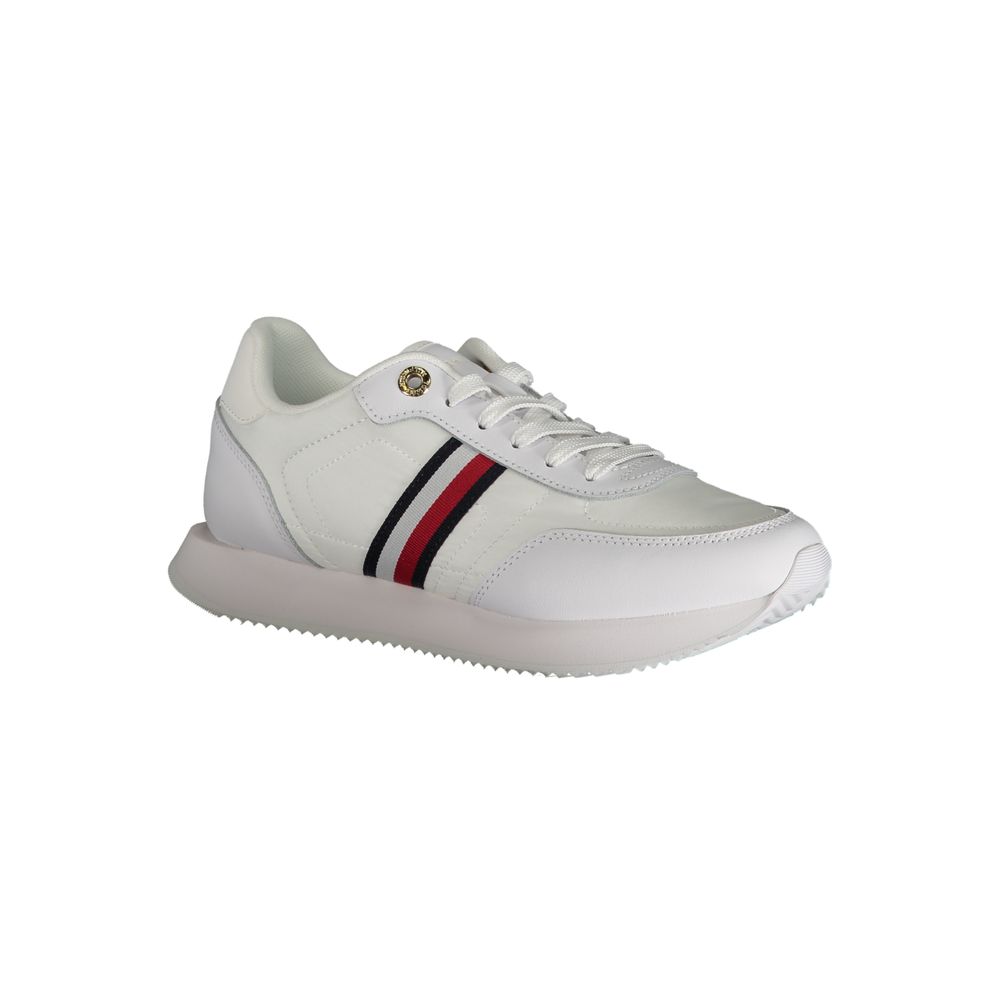 Sneakers da donna Tommy Hilfiger in pelle bianca