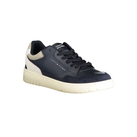 Baskets homme en polyuréthane bleu Tommy Hilfiger