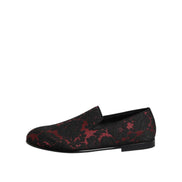 Mocassini Slip-on Jacquard Rossi e Neri Dolce & Gabbana