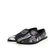 Scarpe da uomo sneakers slip-on nere Tropical Dolce & Gabbana