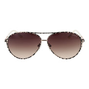 Lunettes de soleil Guess en métal beige