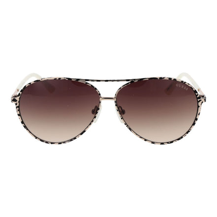Lunettes de soleil Guess en métal beige