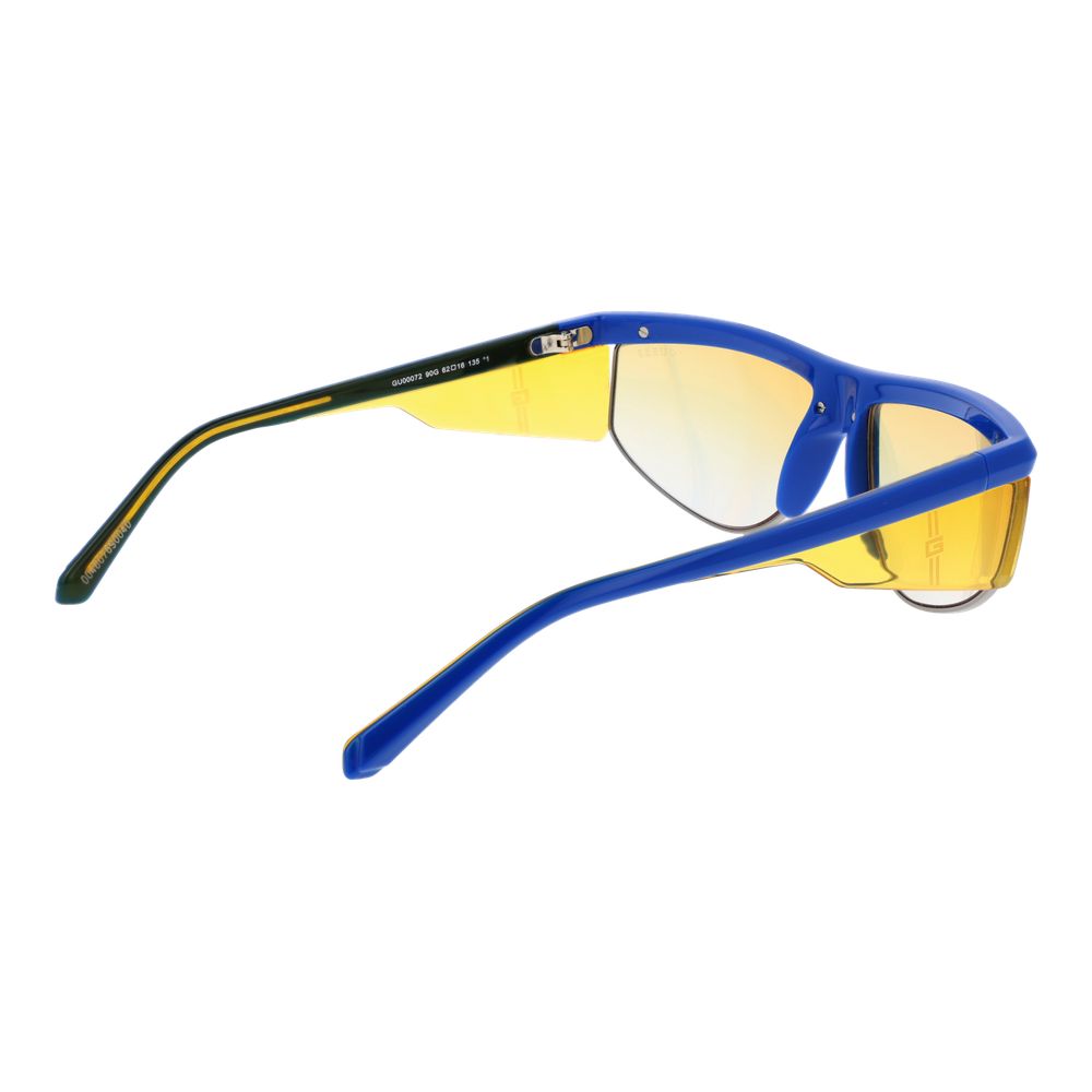 Occhiali da sole in plastica blu Guess