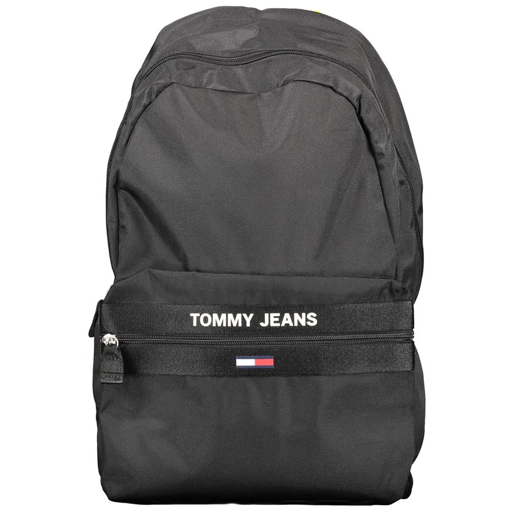 Zaino da uomo Tommy Hilfiger in poliestere riciclato nero