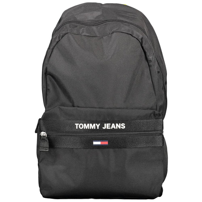 Zaino da uomo Tommy Hilfiger in poliestere riciclato nero