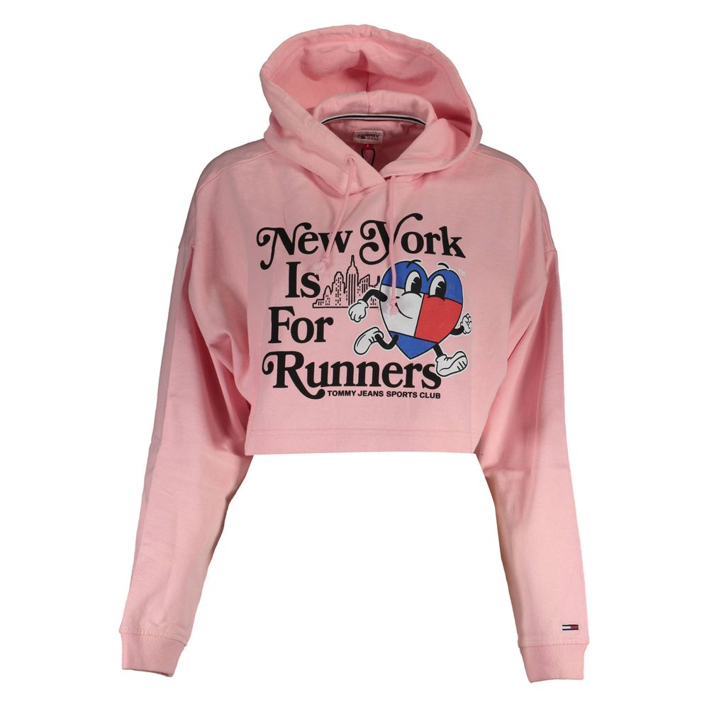 Pull rose en coton Tommy Hilfiger pour femme