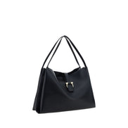 Ferragamo Black Calf Leather Handbag