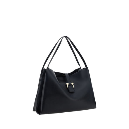 Ferragamo Black Calf Leather Handbag
