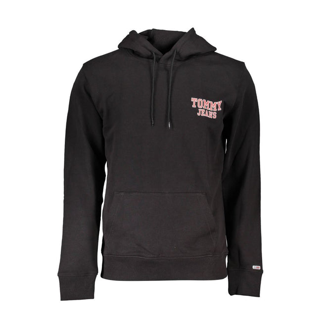 Sweat-shirt en coton noir Tommy Hilfiger pour homme