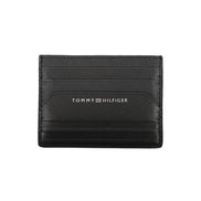 Portafoglio da uomo Tommy Hilfiger in pelle nera