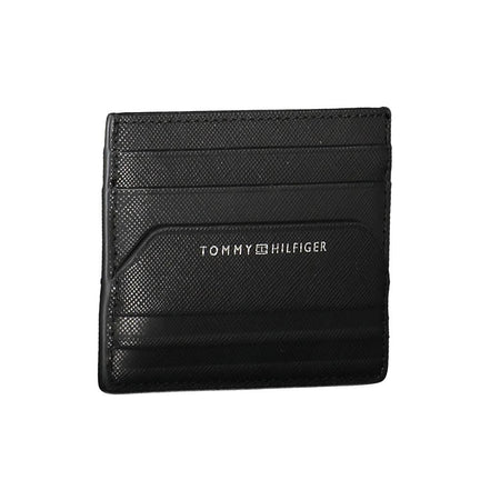 Portafoglio da uomo Tommy Hilfiger in pelle nera