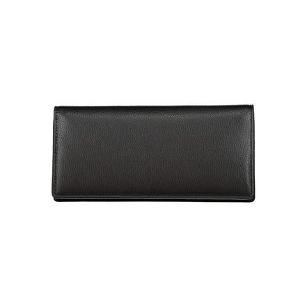 Portefeuille femme en polyuréthane noir Tommy Hilfiger