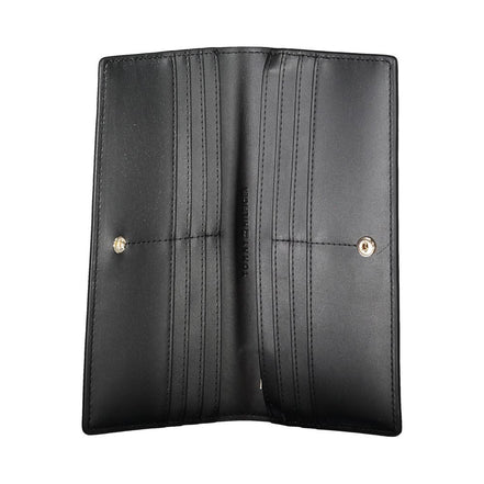 Portefeuille femme en polyuréthane noir Tommy Hilfiger