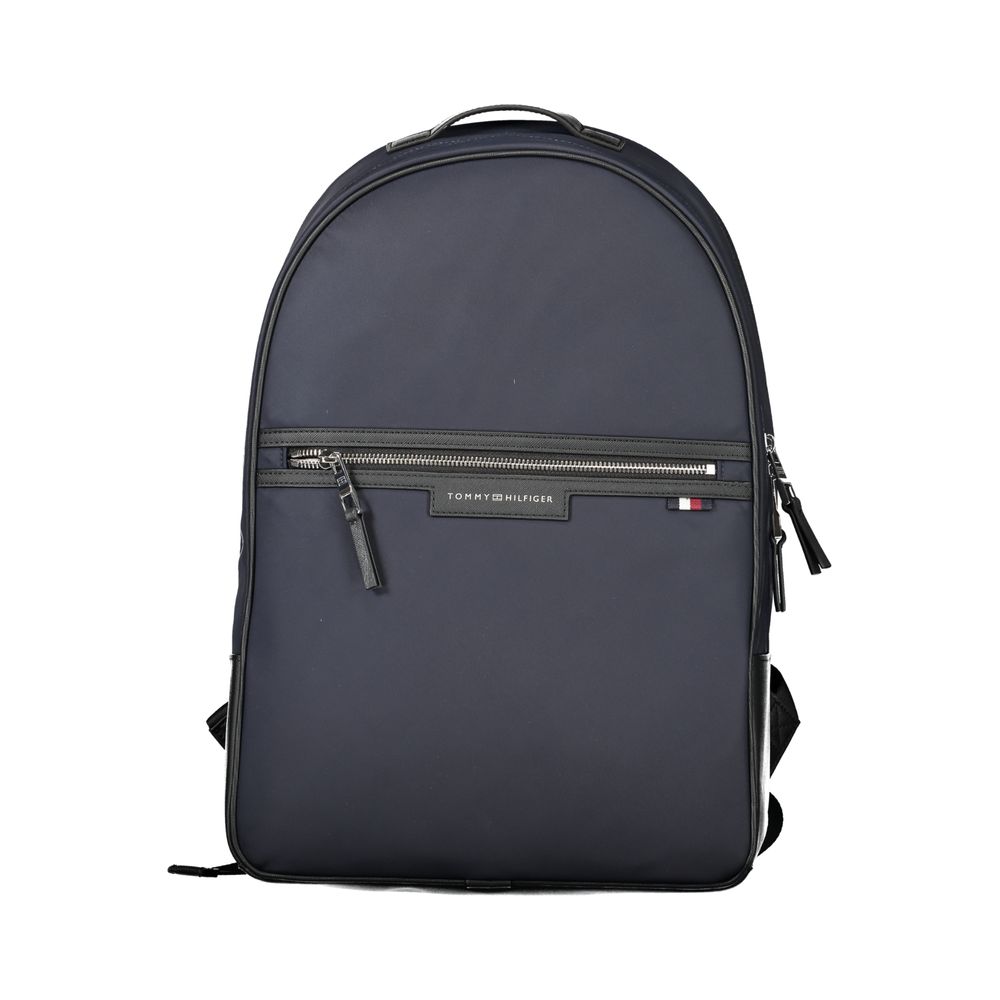 Zaino da uomo Tommy Hilfiger blu in poliestere riciclato