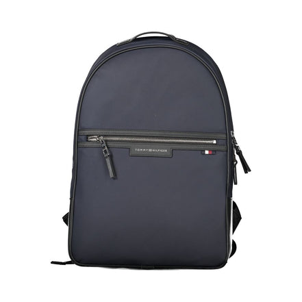 Zaino da uomo Tommy Hilfiger blu in poliestere riciclato