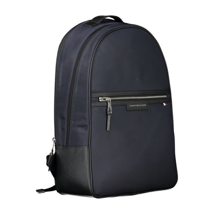 Zaino da uomo Tommy Hilfiger blu in poliestere riciclato