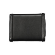 Portefeuille femme en polyuréthane noir Tommy Hilfiger