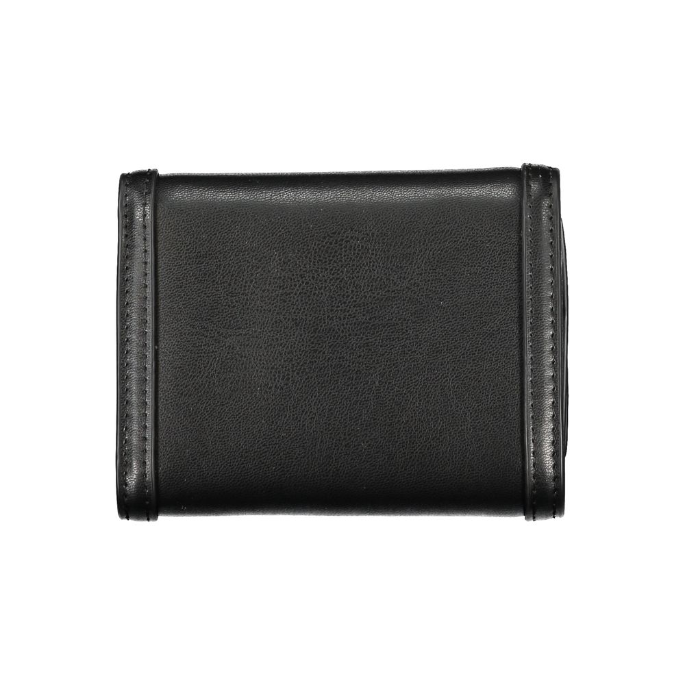 Portefeuille femme en polyuréthane noir Tommy Hilfiger