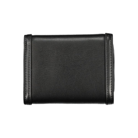 Portefeuille femme en polyuréthane noir Tommy Hilfiger