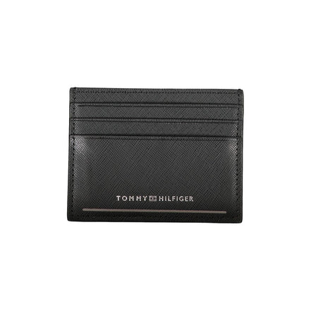 Portefeuille homme en cuir noir Tommy Hilfiger